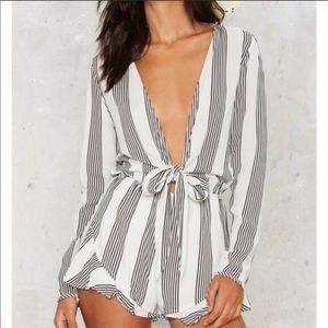 NWT Striped Romper by Cotton Candy LA